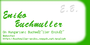 eniko buchmuller business card